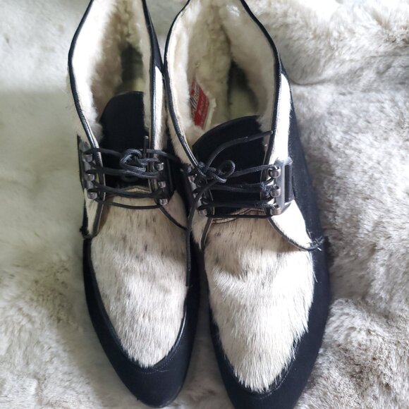 Vintage Sno-Mount Fur Boots Women's size 8.5 - Picture 2 of 9